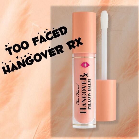 New Too FacedHangover Pillow Balm Ultra-Hydrating Lip Balm - Mango Kiss - Picture 1 of 8